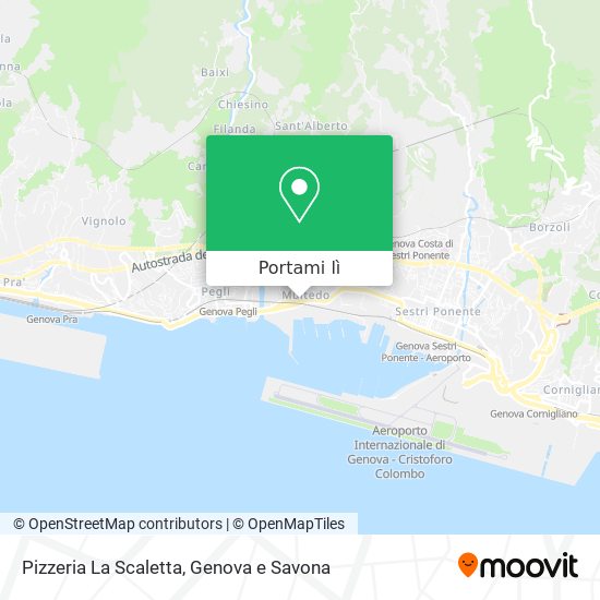 Mappa Pizzeria La Scaletta