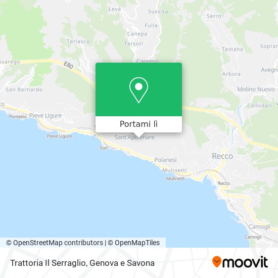 Mappa Trattoria Il Serraglio