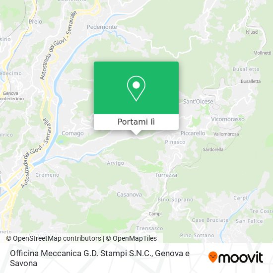 Mappa Officina Meccanica G.D. Stampi S.N.C.