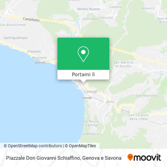 Mappa Piazzale Don Giovanni Schiaffino
