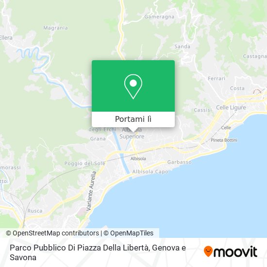 Mappa Parco Pubblico Di Piazza Della Libertà