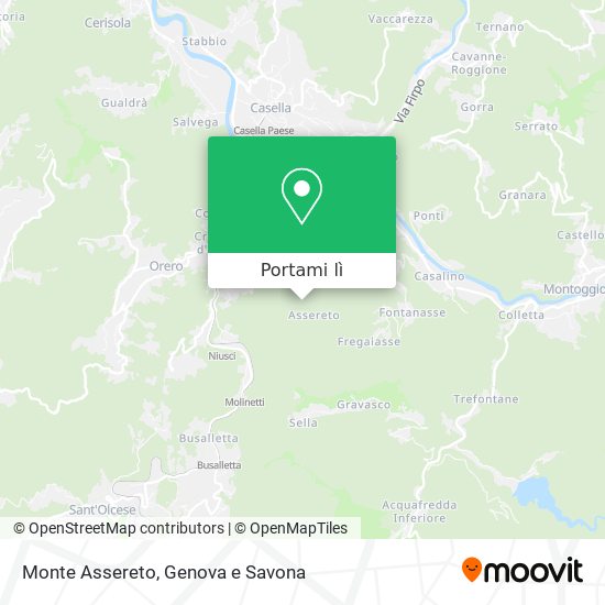 Mappa Monte Assereto
