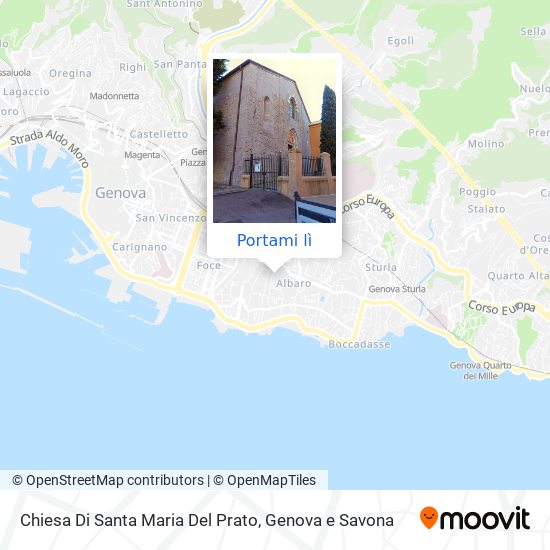 Mappa Chiesa Di Santa Maria Del Prato