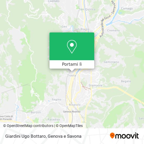 Mappa Giardini Ugo Bottaro