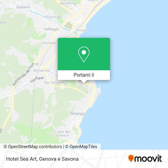 Mappa Hotel Sea Art