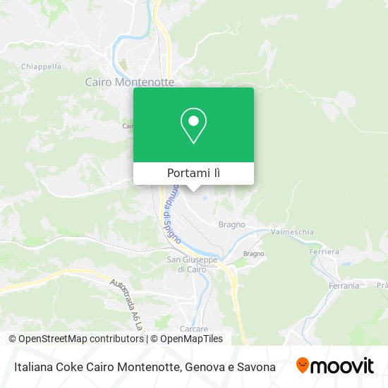 Mappa Italiana Coke Cairo Montenotte
