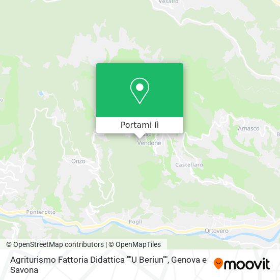 Mappa Agriturismo Fattoria Didattica ""U Beriun""