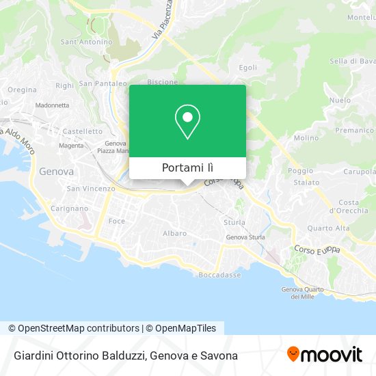 Mappa Giardini Ottorino Balduzzi