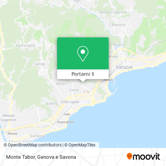 Mappa Monte Tabor