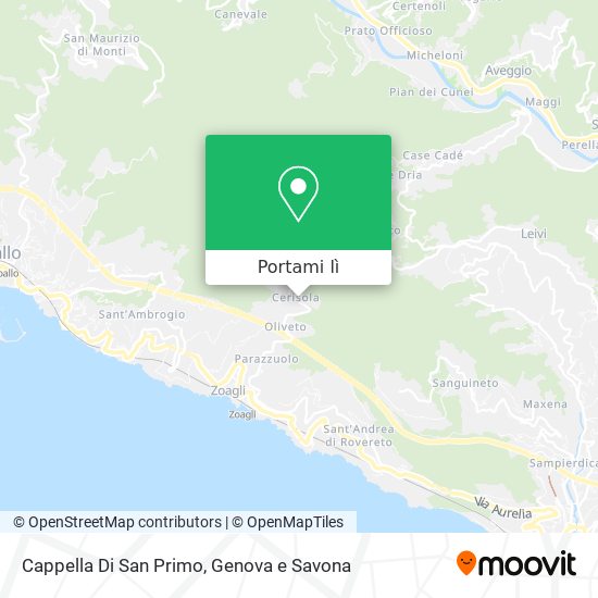 Mappa Cappella Di San Primo