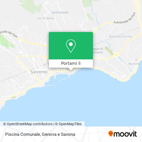Mappa Piscina Comunale