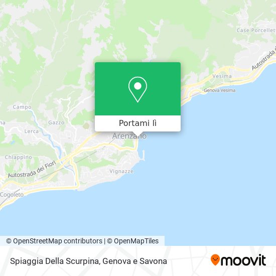 Mappa Spiaggia Della Scurpina