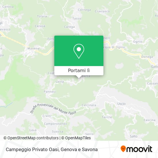 Mappa Campeggio Privato Oasi