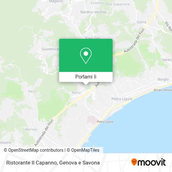 Mappa Ristorante Il Capanno