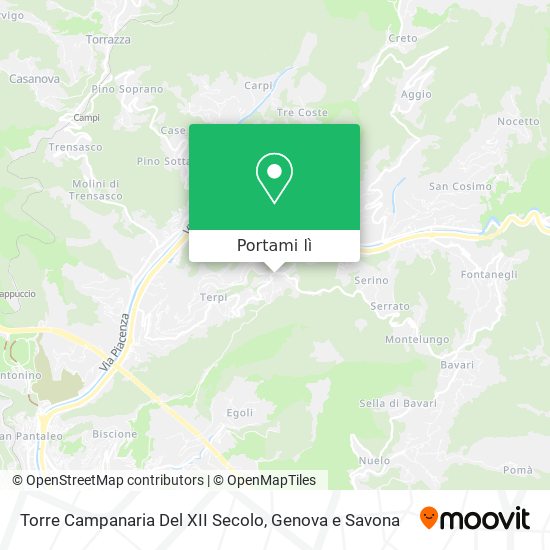 Mappa Torre Campanaria Del XII Secolo