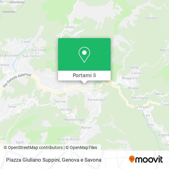 Mappa Piazza Giuliano Suppini