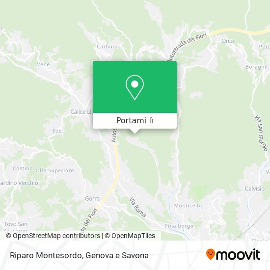 Mappa Riparo Montesordo