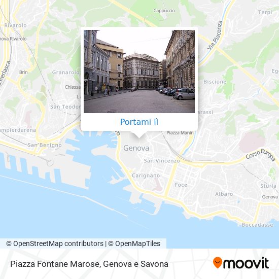 Mappa Piazza Fontane Marose