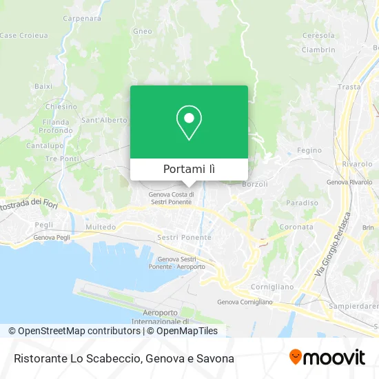 Mappa Ristorante Lo Scabeccio