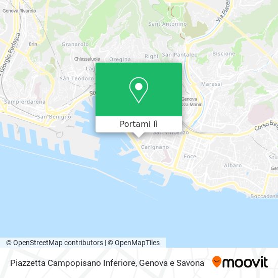 Mappa Piazzetta Campopisano Inferiore