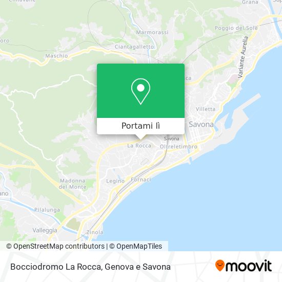 Mappa Bocciodromo La Rocca