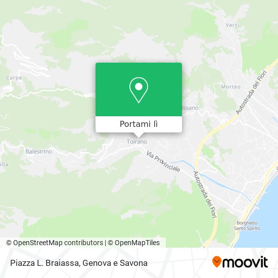 Mappa Piazza L. Braiassa