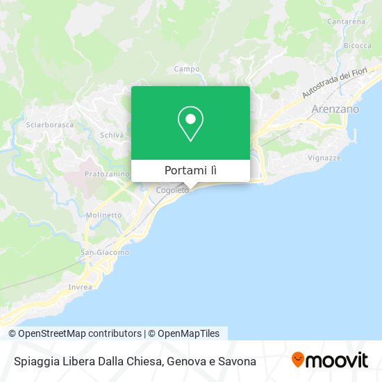 Mappa Spiaggia Libera Dalla Chiesa