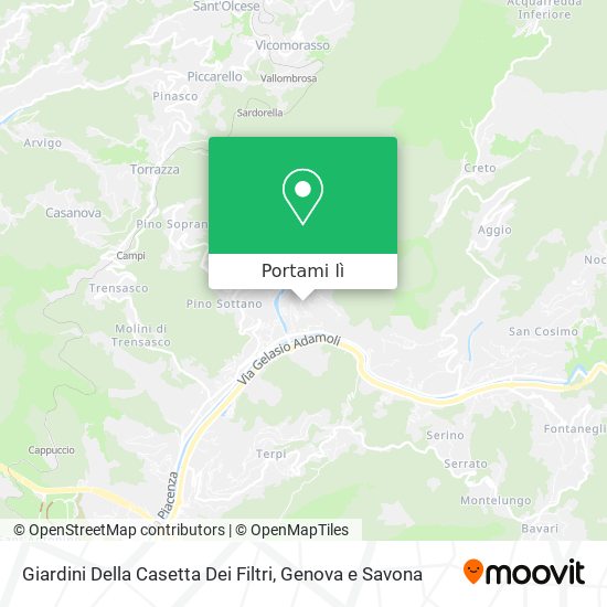 Mappa Giardini Della Casetta Dei Filtri