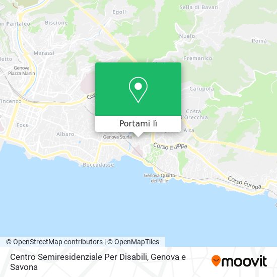 Mappa Centro Semiresidenziale Per Disabili