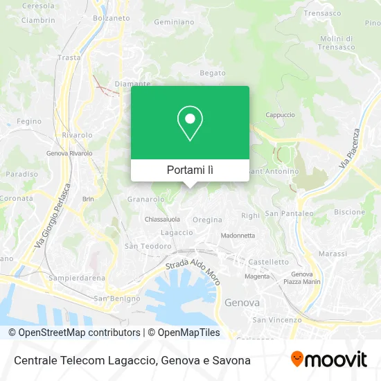 Mappa Centrale Telecom Lagaccio