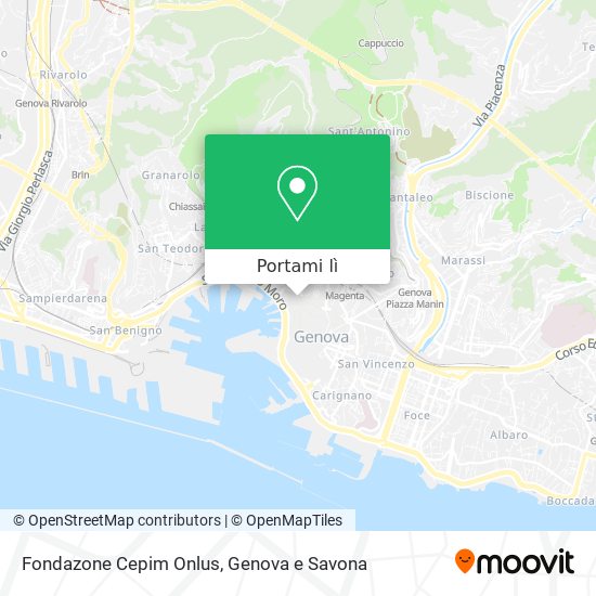 Mappa Fondazone Cepim Onlus