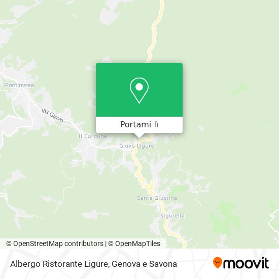 Mappa Albergo Ristorante Ligure