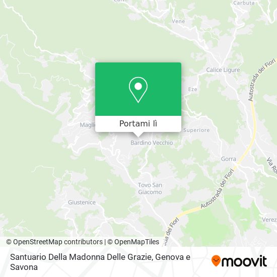 Mappa Santuario Della Madonna Delle Grazie