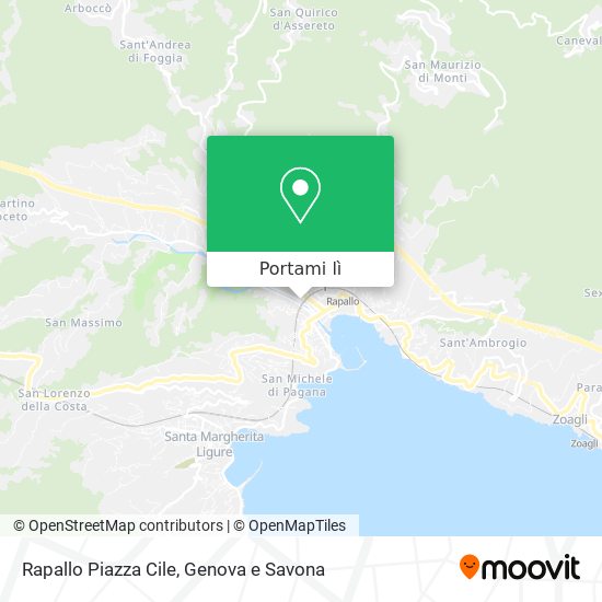 Mappa Rapallo Piazza Cile