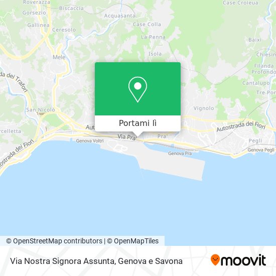 Mappa Via Nostra Signora Assunta