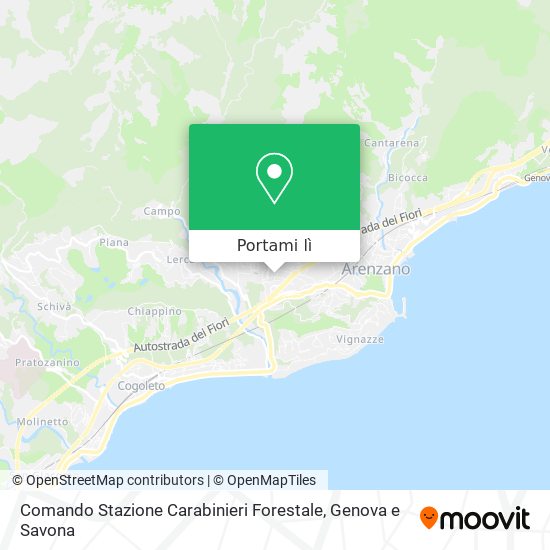 Mappa Comando Stazione Carabinieri Forestale
