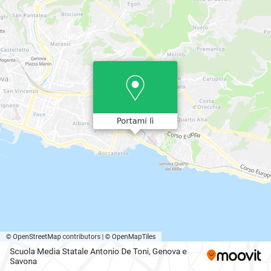 Mappa Scuola Media Statale Antonio De Toni