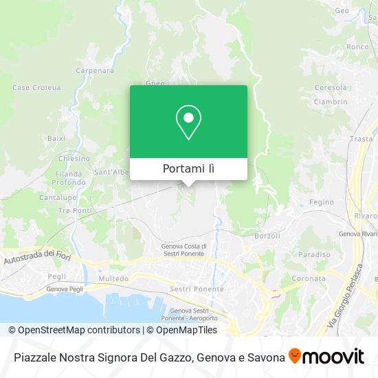 Mappa Piazzale Nostra Signora Del Gazzo