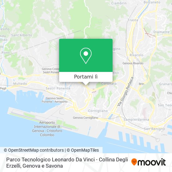 Mappa Parco Tecnologico Leonardo Da Vinci - Collina Degli Erzelli