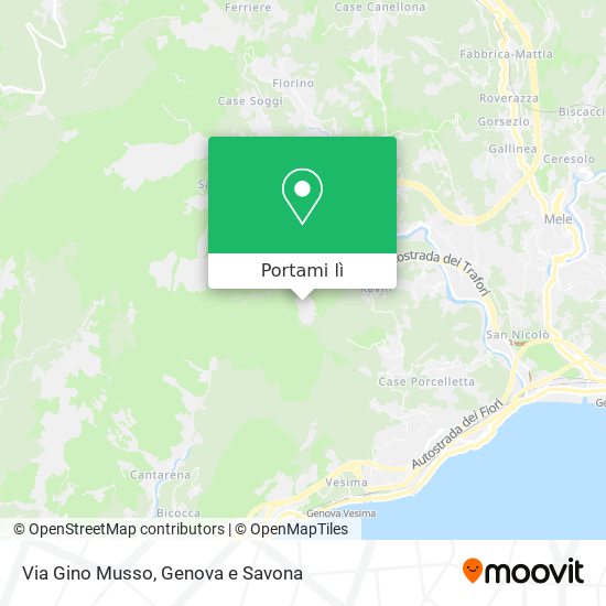 Mappa Via Gino Musso