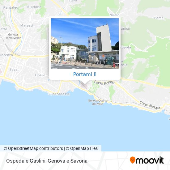 Mappa Ospedale Gaslini