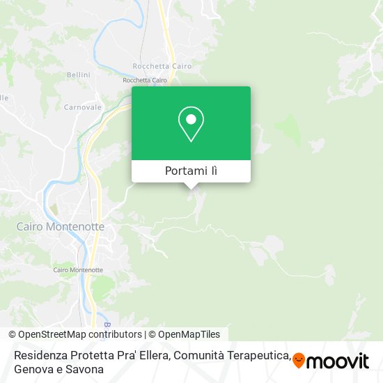 Mappa Residenza Protetta Pra' Ellera, Comunità Terapeutica