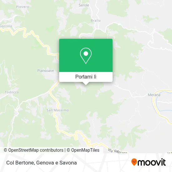 Mappa Col Bertone