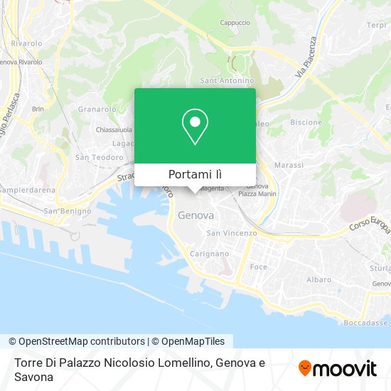 Mappa Torre Di Palazzo Nicolosio Lomellino