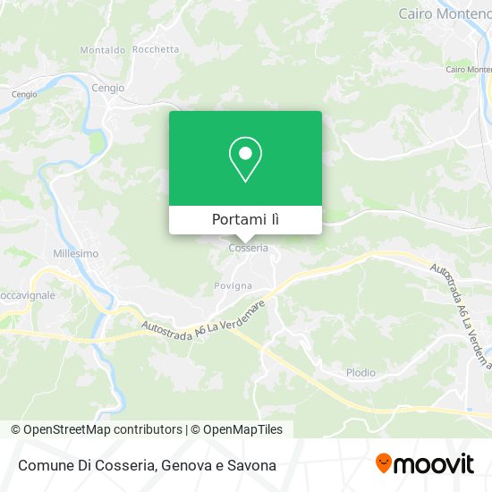 Mappa Comune Di Cosseria