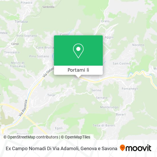 Mappa Ex Campo Nomadi Di Via Adamoli