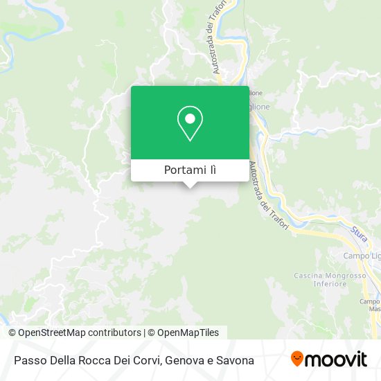 Mappa Passo Della Rocca Dei Corvi