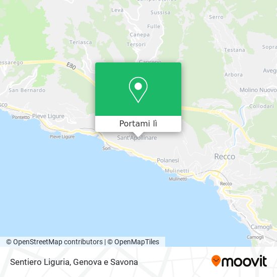 Mappa Sentiero Liguria