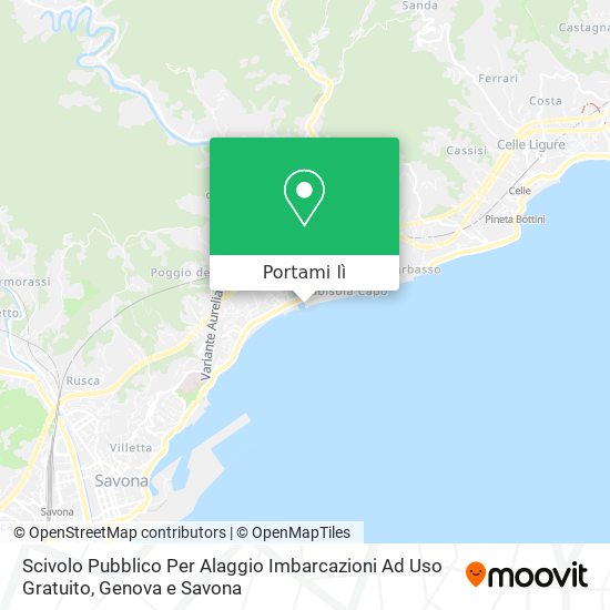 Mappa Scivolo Pubblico Per Alaggio Imbarcazioni Ad Uso Gratuito