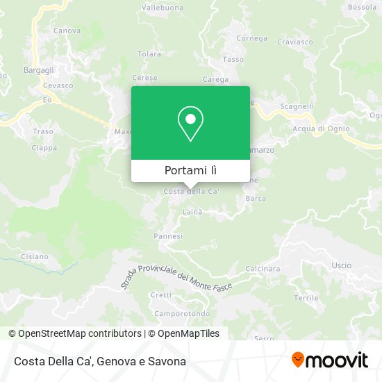 Mappa Costa Della Ca'